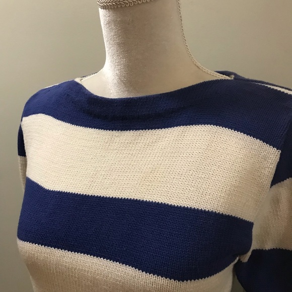 Vintage Molly d Striped Boatneck Sweater - Picture 4 of 5